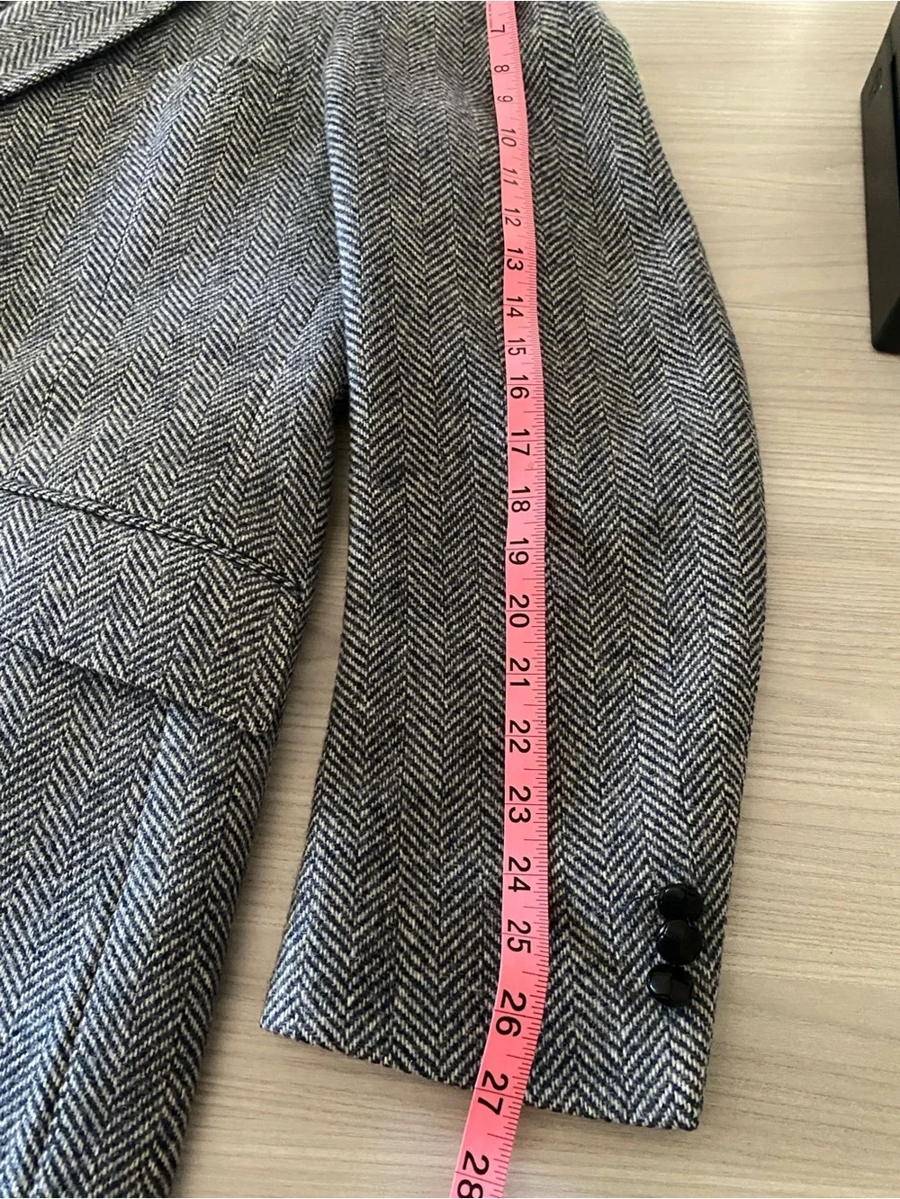Quiet luxury classic tailored Vintage Scottish wool blazer 46L made in USA